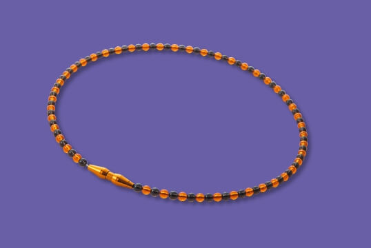 RAKUWAネックレス EXTREME クリスタルタッチ（オレンジ/ブラック）