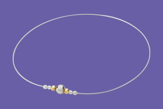 RAKUWAネックレスワイヤーミラーボール