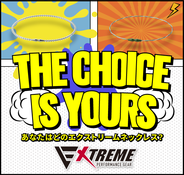 THE CHOICE IS YOURS あなたはどのエクストリームネックレス？