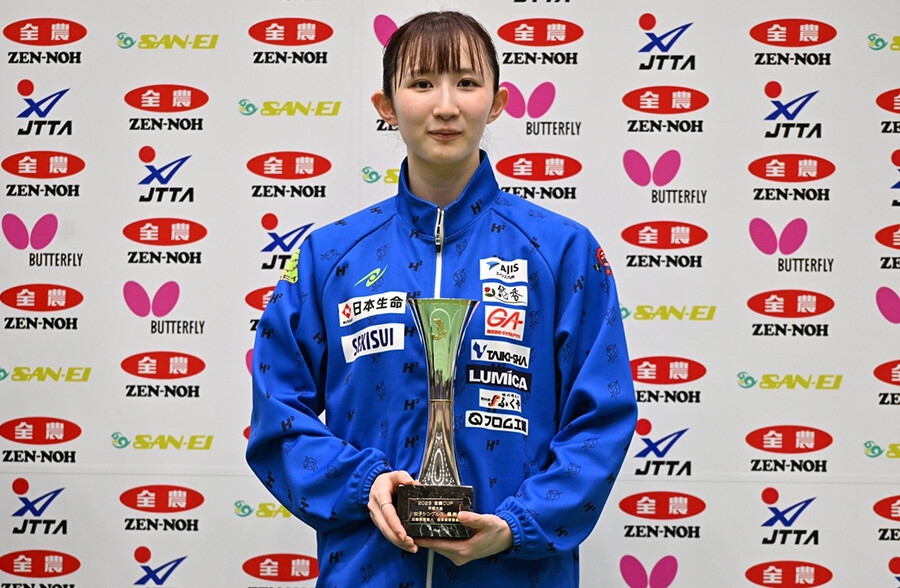 早田ひな選手「2023 全農カップ 平塚大会」女子シングルス優勝！