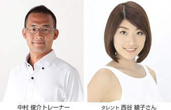 中村俊介トレーナーとタレントの西谷綾子さん