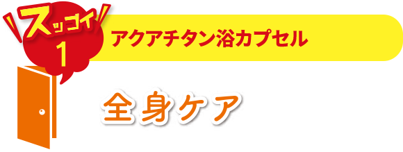 アクアチタン浴カプセル　全身ケア