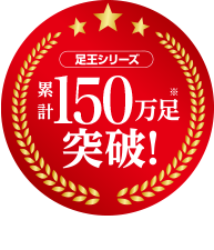 ソッキングシリーズ 累計100万足突破 ※ソッキングシリーズ累計販売数2021年9月時点 当社調べ