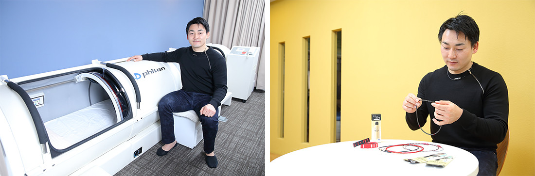 読売ジャイアンツ丸選手　ファイテン　酸素カプセル