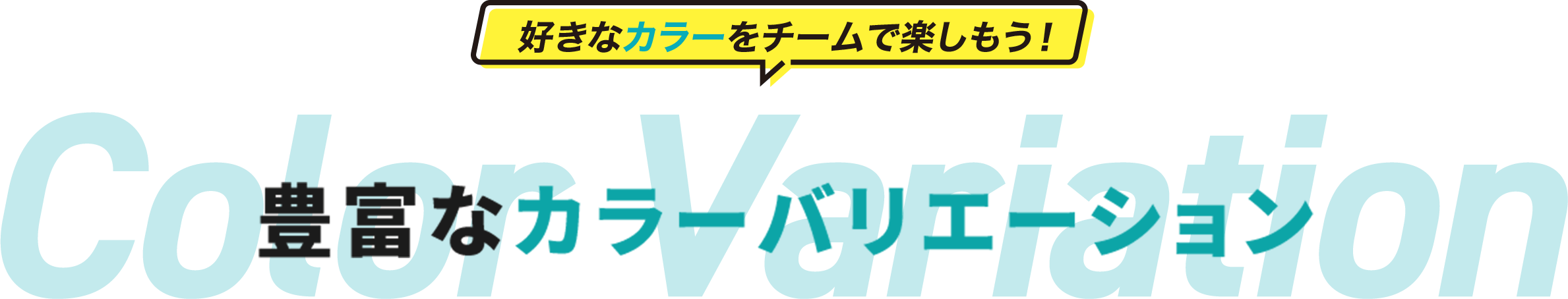 豊富なカラーバリエーション